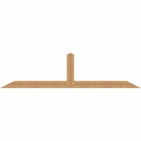 Ekena Millwork Portland Timber Gable Bracket, Western Red Cedar, 108"W x 27"H x 1 1/2"D x 5 1/2"F, 6/12 Pitch GBW108X27X0206POR00SWR - main